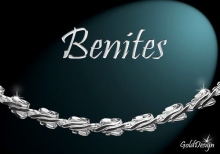 Benites - náramek rhodium